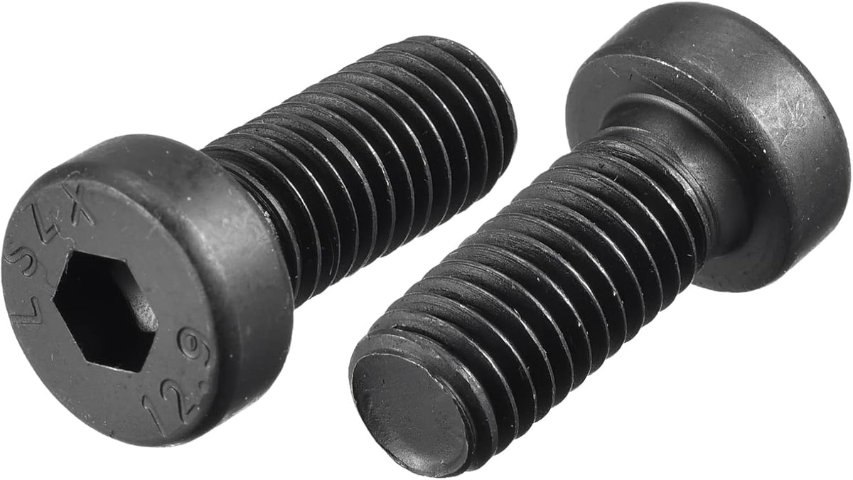 M8x18mm Hex Socket Thin Head Cap Screw Bolts 12.9 Grade Carbon Steel 10pcs