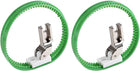 LinkMejor #T35 Sewing Machine Double Nylon Ring Presser Foot for High Shank 2pcs