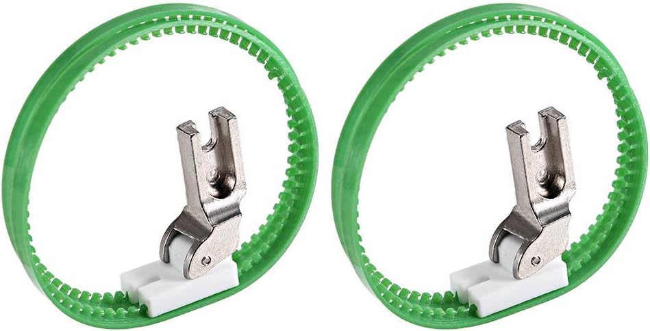 LinkMejor #T35 Sewing Machine Double Nylon Ring Presser Foot for High Shank 2pcs