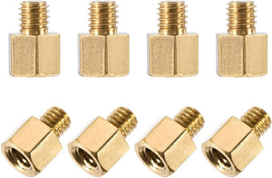 M3x4mm+3mm Male-Female Brass Hex PCB Motherboard Spacer Standoff for FPV Drone Quadcopter, Computer & Circuit Board 50pcs