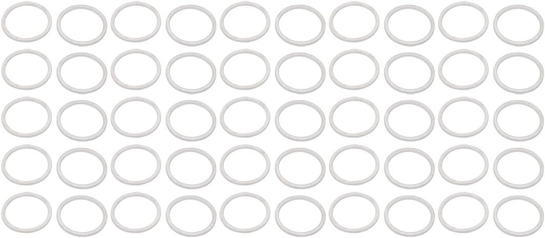 22mmx26mmx1.2mm Motorcycle Hardware Drain Plug Crush Aluminum Washer Seal 50pcs