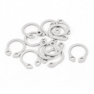 External Circlip Retaining Shaft Snap Clip Rings 10mm 10pcs