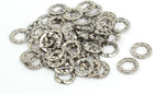 4mm Inner Dia 304 Stainless Steel Internal Serrated Lock Washer Gray 50pcs
