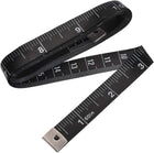 LinkMejor Cloth Tape Measure for Body 1.5m 60 Inch Metric Inch Measuring Tape Soft Dual Sided for Tailor Sewing Black