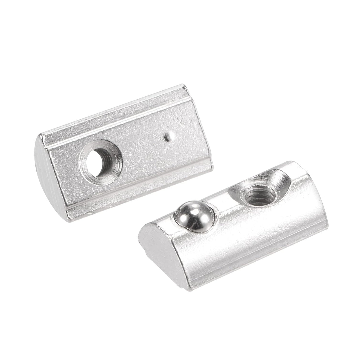 M4 T Slot Nuts Roll in Spring T-nut with Ball Carbon Steel for 3030 Series Aluminum Extrusion Profile Rail with 8mm Slot 30Pcs