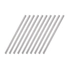4mm x 100mm 304 Stainless Steel Solid Round Rod for DIY Craft - 10pcs