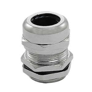 a11070800ux0063 M22 Silver Tone Stainless Steel Waterproof Cable Gland Joints, Rubber, Metal