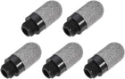 Pneumatic Air Muffler G1/4 Male Thread Plastic Breather Exhaust Muffler 5pcs