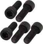 5pcs M10x30mm 12.9 Grade Hex Socket Cap Left Hand Thread Screw Bolt Black
