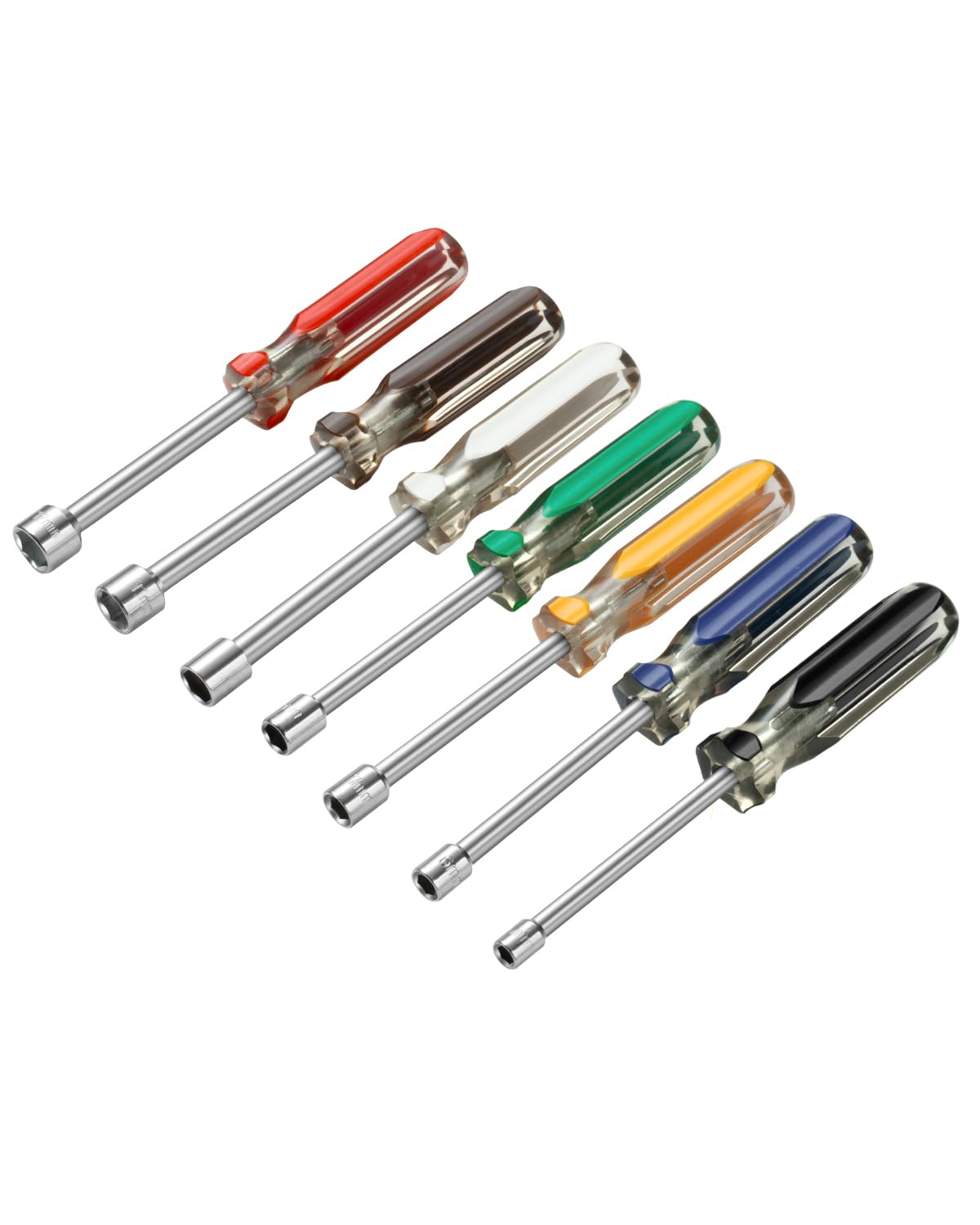 LinkMejor 7Adet Metrik Trenir Seti 5-12mm Hex Trenir Renkli Tutuşlar