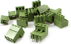10 Pairs 5.08mm Spacing 3P Screw Terminal Block Green