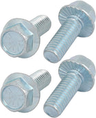 4Pcs 3/8-16 x 1 Inch Thread Carbon Steel Hex Serrated Head Flange Screw Bolt