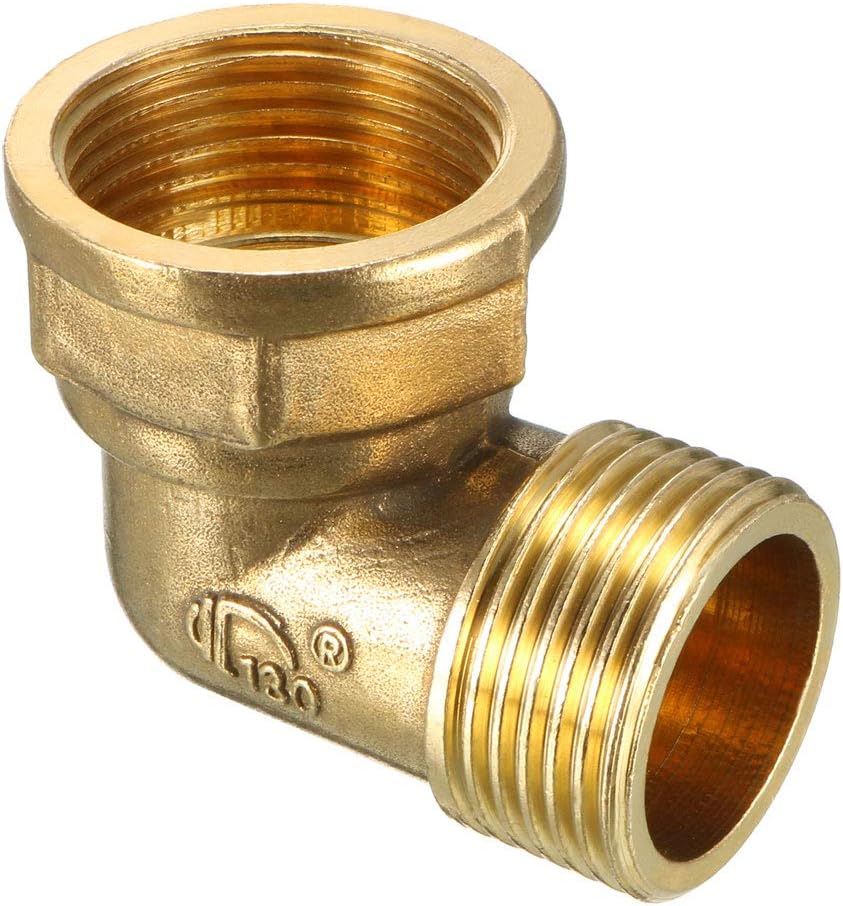 Brass Elbow Pipe Fitting 90 Degree 1 BSP Male X 1 BSP Female Coupler