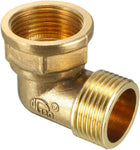 Brass Elbow Pipe Fitting 90 Degree 1 BSP Male X 1 BSP Female Coupler