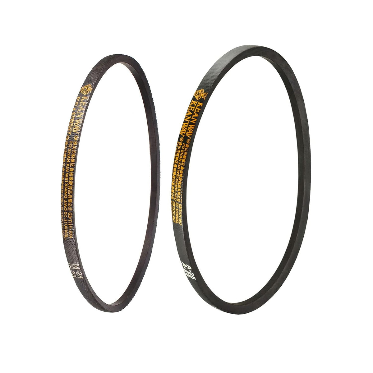M-24 A-25 Drive V-Belt 24" 25" Pitch Length Industrial Power Rubber Transmission Belt 2pcs