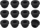 12Pcs Rubber Grommets, Mount Dia 9mm ID 6.2mm Snap Firewall Hole Plug, Anti-Scratch Hole Cover Plug for Electrical Box Cable Wiring, Black