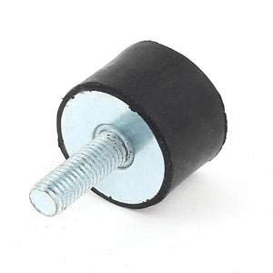 a15020900ux0157 M8 Male Female End Rubber Vibration Mount Isolator Damper 30mm x 20mm, Nylon