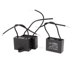 a14030700ux0933 AC450V 2uF Wired Metalized Polypropylene Film Motor Capacitor, 3 Piece