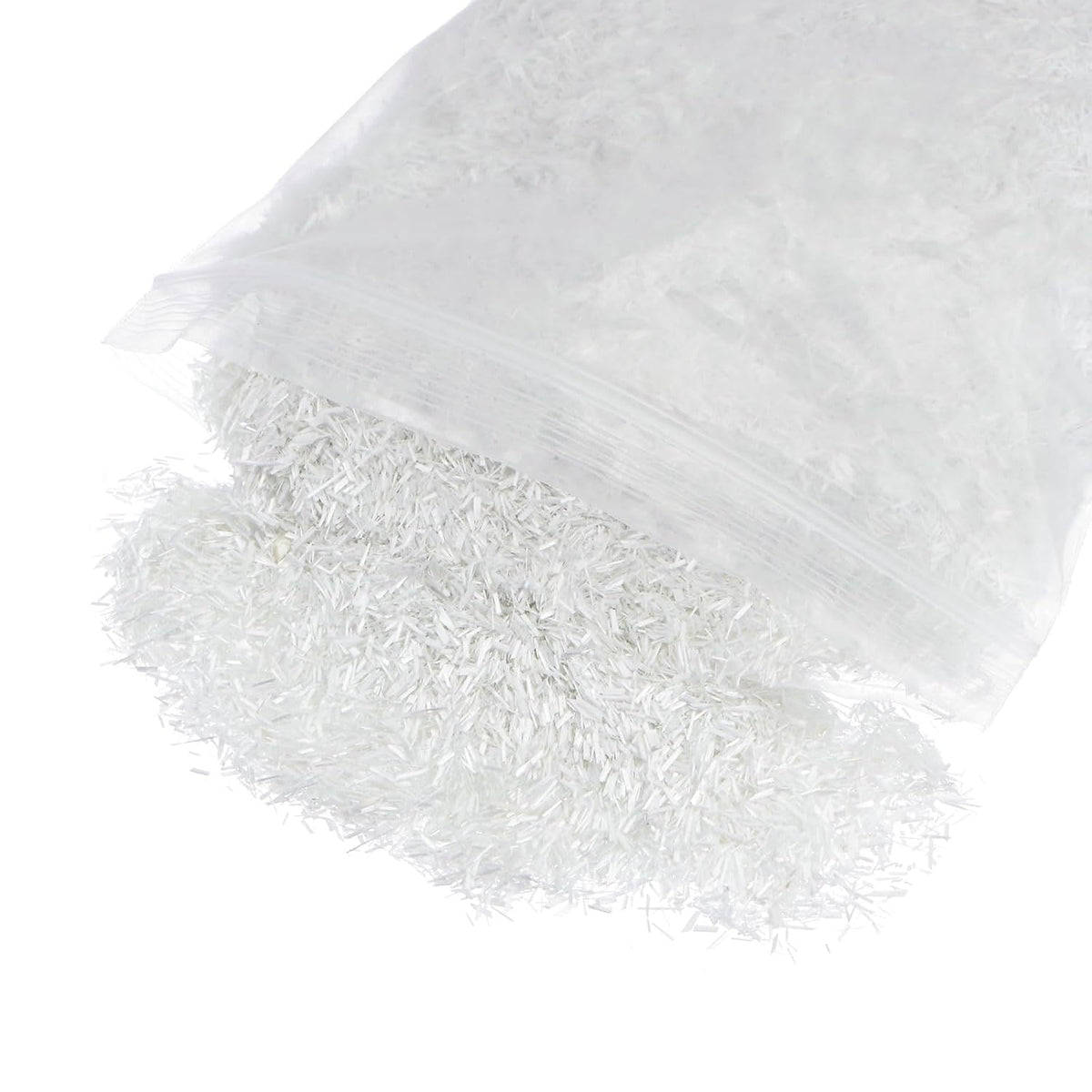 Chopped Fiberglass Strands 3mm Length Anti-Cracking Glass Fibers for Cement Mix for Building Walls Garden Floor 3LB