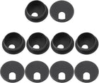 a13071600ux1046 10 Pcs Black Computer Desk Table Counter Top Wire Plastic Grommets 35 mm Dia (Pack of 10)