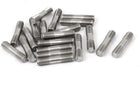 M8x35mm 304 Stainless Steel Double End Thread Stud Teeth Rod Silver Tone 20pcs