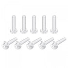 M4x20mm Plastic Phillips Bolts 100pcs PC Pan Head Machine Screws Transparent