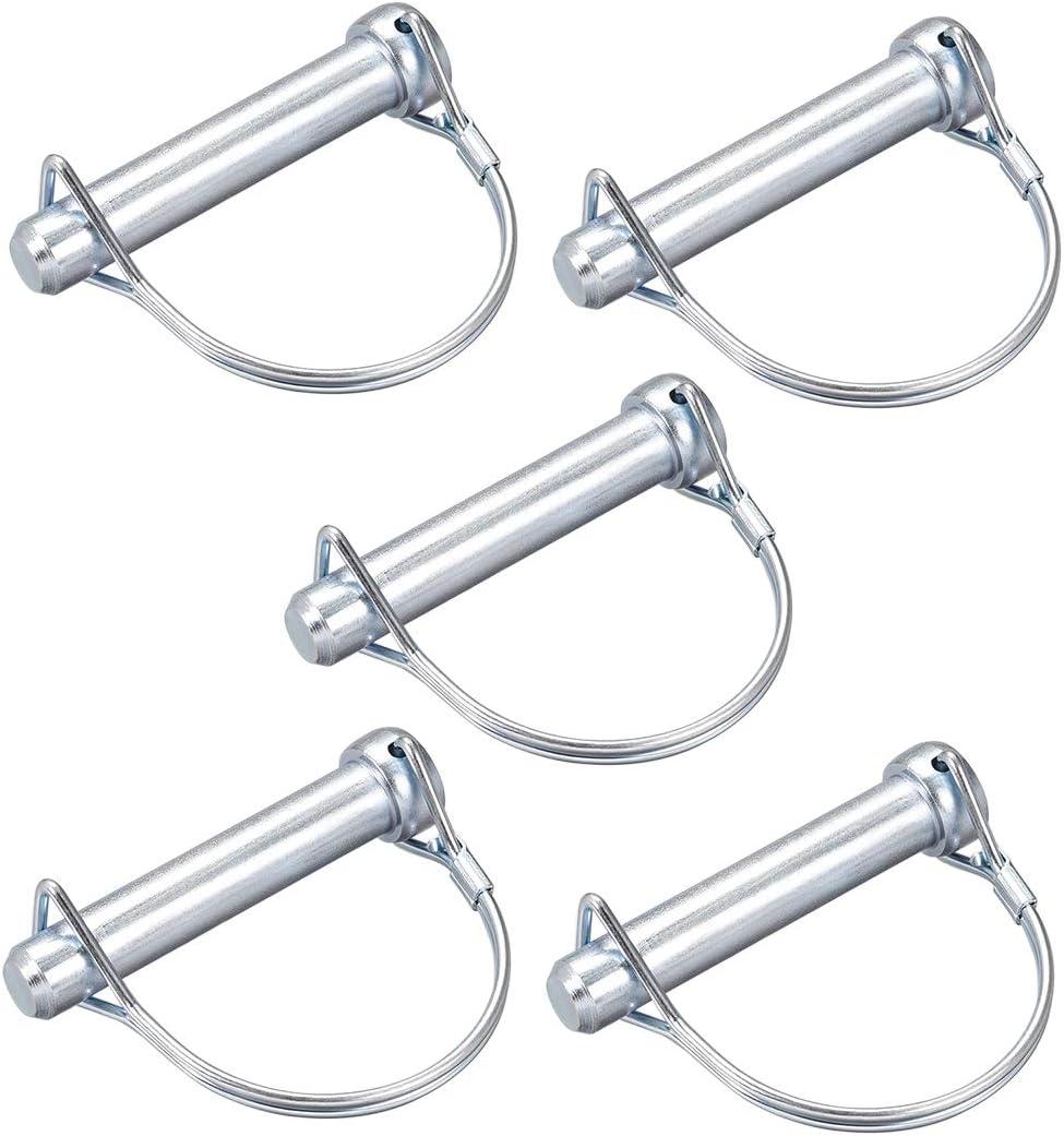 Shaft Locking Pin - 12mm x 65mm Coupler Pin for Farm Trailers Wagons Lawn Garden in Arch Round 5Pcs