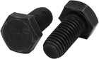 8.8 Grade M10x20mm Full Threaded Left Hand Thread Hex Head Bolt Black 2pcs