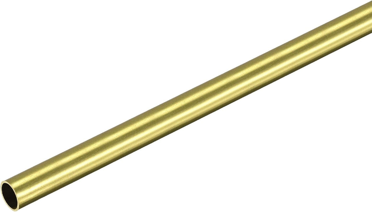 Brass Round Tube 8mm OD 0.5mm Wall Thickness 200mm Length Pipe Tubing