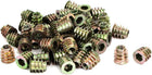 M6x13mm Interface Hex Socket Threaded Insert Nuts 50pcs for Wood Furniture