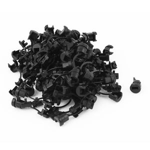 100 Pcs Round Cable Wire Strain Relief Bush Grommet 12mm Length