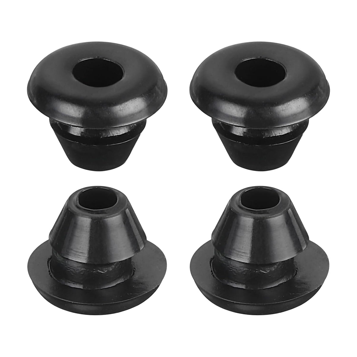 20Pcs Rubber Grommets 5mm Mount Dia, for 3mm ID Rubber Hole Plugs Rubber Wiring Grommets for Firewall Cable Wire Protecting, Black