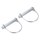 2Pcs 1/2" Dia Trailer Coupler Pin, 3-15/16" Long Coupler Pin Shaft Locking Pin, Round Pto Pin for Farm Trailers Wagons Lawn Hitches and Garden