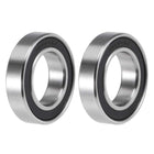 S6801-2RS Deep Groove Ball Bearings 12mm x 21mm x 5mm Double Sealed 440C Stainless Steel 2pcs