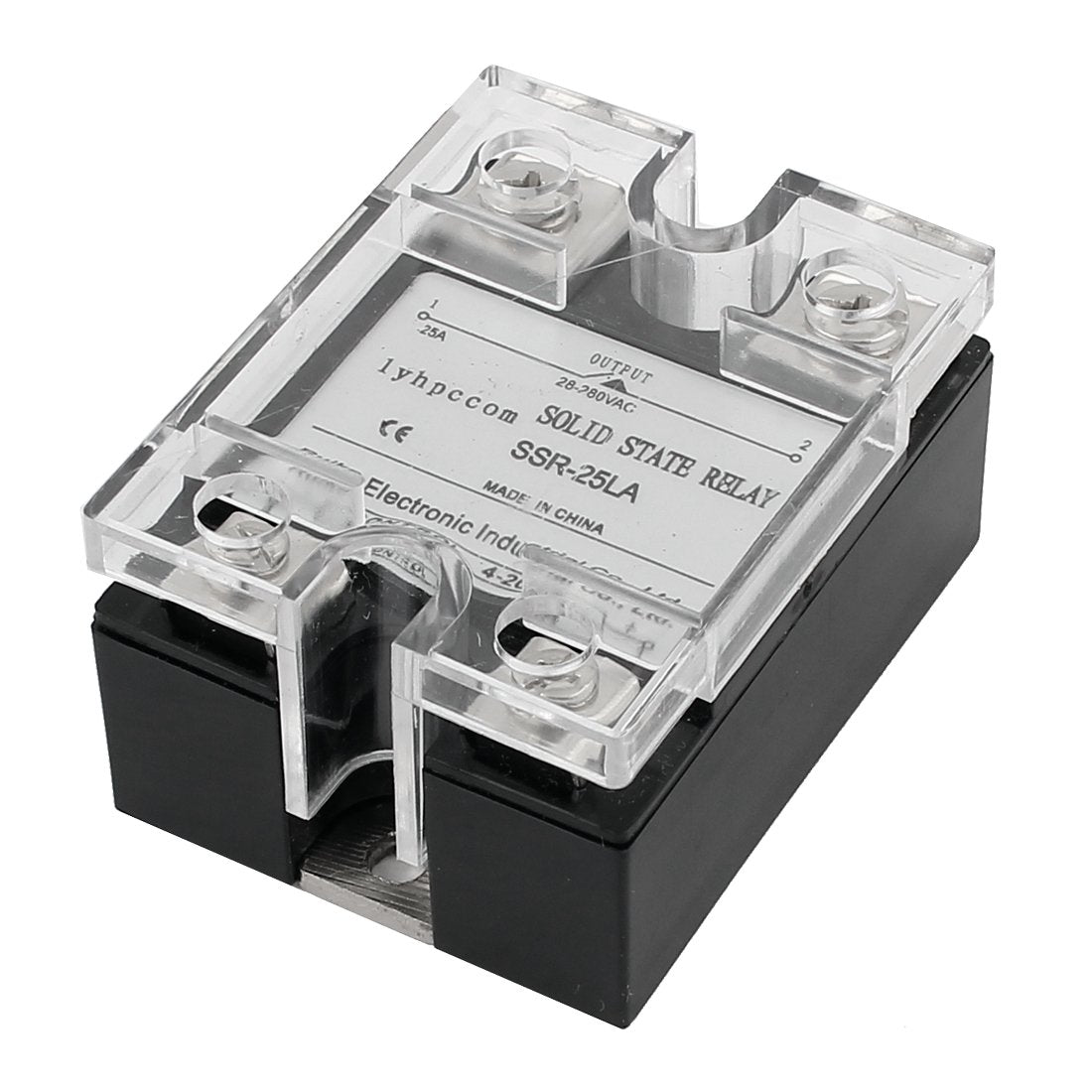 4-20mA Input AC 28-280V 25A Output One Phase Solid State Relay with Cover