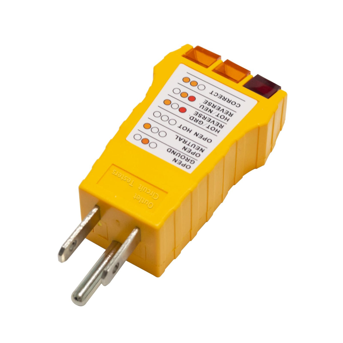 Ieșire de magazin Tester cu receptacol electric de testare, Tester de priză pentru Ieșire de magazin American de Nord (Galben)