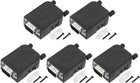 5pcs D-sub DB9 Breakout Board Connector 9-pin Male RS232 Serial Adapter Solderless Terminal Block Screws for CNC Controller Motor Computer