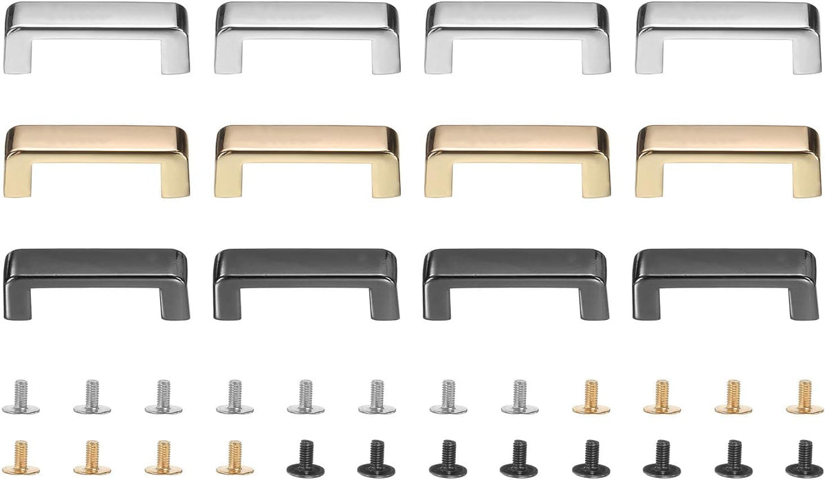 Metal D-Ring Connector Buckles, Alloy Right Angle D-Ring Chain
