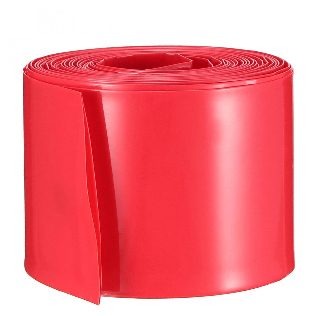 43mm Flat PVC Heat Shrink Tubing Battery Wrap 5m Length for 26650 Battery Red