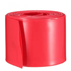 43mm Flat PVC Heat Shrink Tubing Battery Wrap 5m Length for 26650 Battery Red