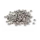 M1.4 x 1.5mm Nickel Plated Hexagon Hex Nuts Fasteners Silver Tone 100PCS