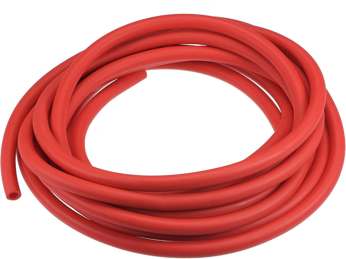 Latex Tubing 1/4-inch ID 3/8-inch OD 16ft Elastic Rubber Hose Red