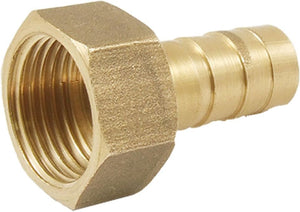 G3/8 Female Thread Brass Straight Barb Barbed Connector for 3/8" Inside Dia Hose