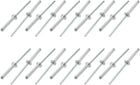 20 Pcs 3.2mm x 21mm Aluminum Open End Blind Rivets Fastener