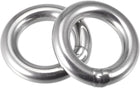 304 Stainless Steel Welded O Ring 40mm(1.57") Outer Dia. 8mm Thickness 2pcs