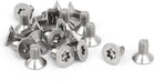 M4x8mm 304 Stainless Steel Torx Security Flat Head Anti Theft Screws 20pcs