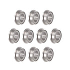 MF74ZZ Flanged Ball Bearing 4x7x2.5mm Shielded Chrome Steel Flange Rip Bearings 10pcs