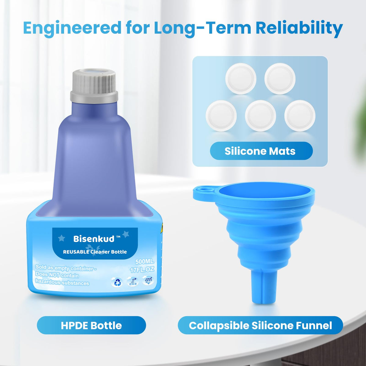 LinkMejor Sticlă Reîncărcabilă pentru Fierăstrăul Mop Swiffer Wet Jet™ - 500ml