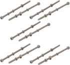 10Pcs M3x70mm 304 Stainless Steel Knurled Hex Socket Head Bolts Nuts Set w Washers