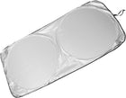 Black Silver Tone Rear Windshield Sun Shade for Car